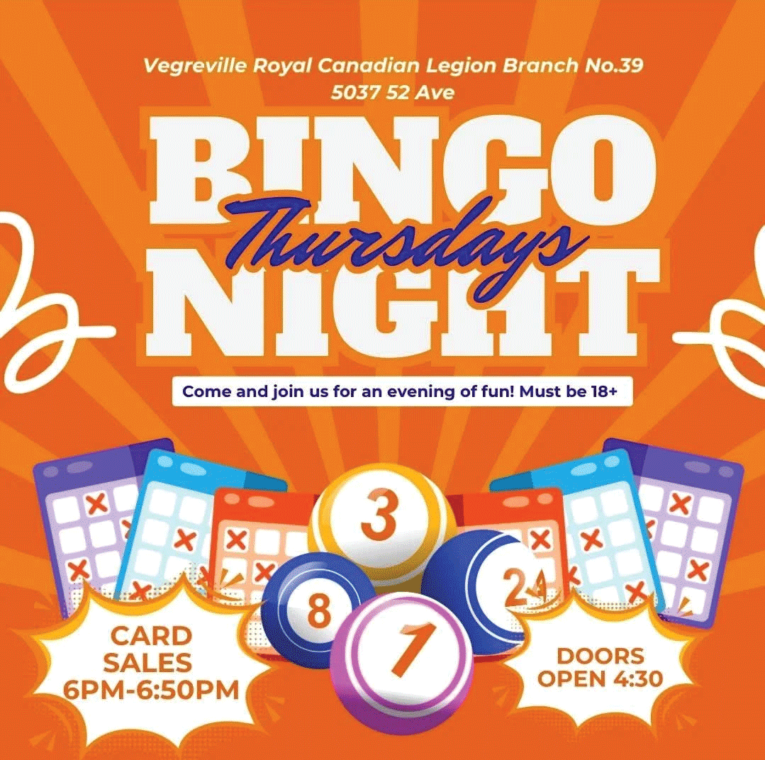 Vegreville Legion Bingo Night