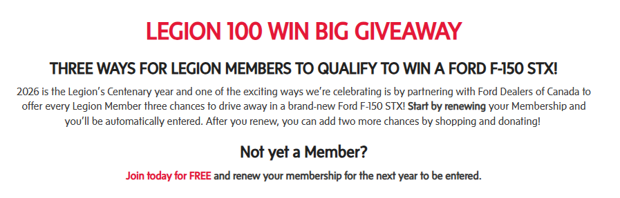 Vegreville Legion screenshot 2026 03 13 192313