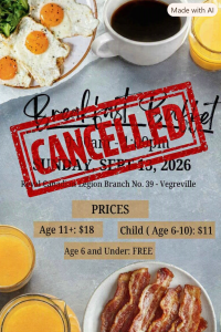 Vegreville Legion b cancelled
